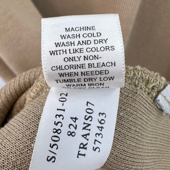 Banana Republic Tan 1/4 Zip Pullover Sweater Men's XL Long Sleeves Collared Slit - Picture 7 of 8